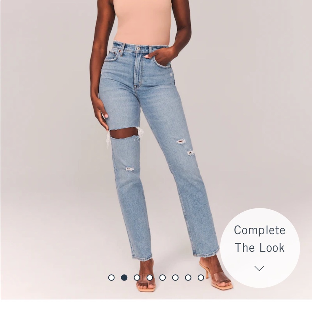 Curve Love 90’s Straight Ultra High Rose Jeans